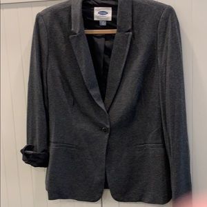 Heather Gray Ponte Knit Blazer